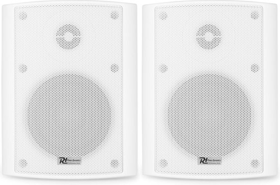 Speakerset, geschikt voor buiten - Power Dynamics BC40V witte speakerset voor 100V systemen en 8 Ohm - 100W van Power Dynamics — afbeelding 3