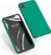 kwmobile telefoonhoesje voor Apple iPhone XR - Hoesje met siliconen coating - Smartphone case in smaragdgroen