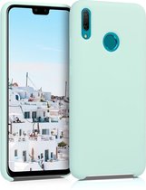 kwmobile telefoonhoesje voor Huawei Y9 (2019) - Hoesje met siliconen coating - Smartphone case in mat mintgroen