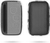 kwmobile autosleutelhoes voor Land Rover 5-knops autosleutel - TPU beschermhoes in zwart - Carbon design