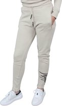 Malelions Women Signature Trackpants - Beige/Black - M