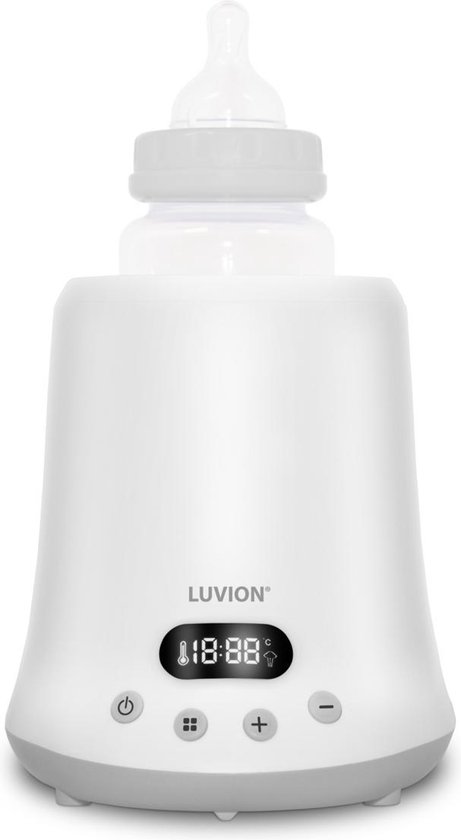 LUVION® Eco Fast Deluxe 9 in 1 Flessenwarmer - Verwarmt zeer snel - Sterilisator met stoomkap - Warmhouden en ontdooien