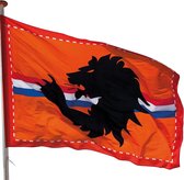 2x drapeau de stade Mega orange Holland avec lion 300x200 cm - Fête Oranje / Ek / Décoration coupe du monde / Articles de décoration de rue