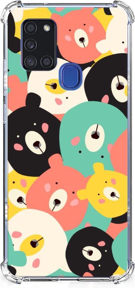 Samsung Galaxy A21s Stevig Bumper Hoesje Bears