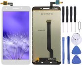 Lcd-scherm en digitizer volledige montage voor ZTE Blade A570 T617 A813 (wit)