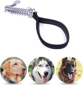 Huisdier Middelgrote Grote Honden Kussen Trekkabel Veer Schuimhandvat Explosieveilige korte ketting, Afmeting: 3,5 mm * 45 cm, Schuimbreedte: 2,5 cm (zwart)