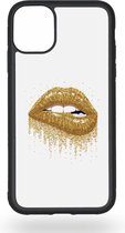 Golden lips Telefoonhoesje - Apple iPhone 11