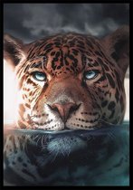 Water Jaguar A0 botanische jungle dieren poster