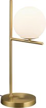 LED Tafellamp - Nitron Pora - E14 Fitting - Rond - Mat Goud - Aluminium