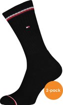 Tommy Hilfiger Iconic Sport Socks (2-pack) - heren sportsokken katoen - zwart - Maat: 43-46