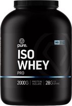 PURE Iso Whey Pro - banaan - 2000gr - whey eiwit isolaat - eiwitshake - koolhydraatarm