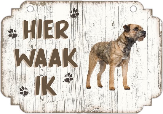 Waakbord | Hier Waak Ik: Border Terriër