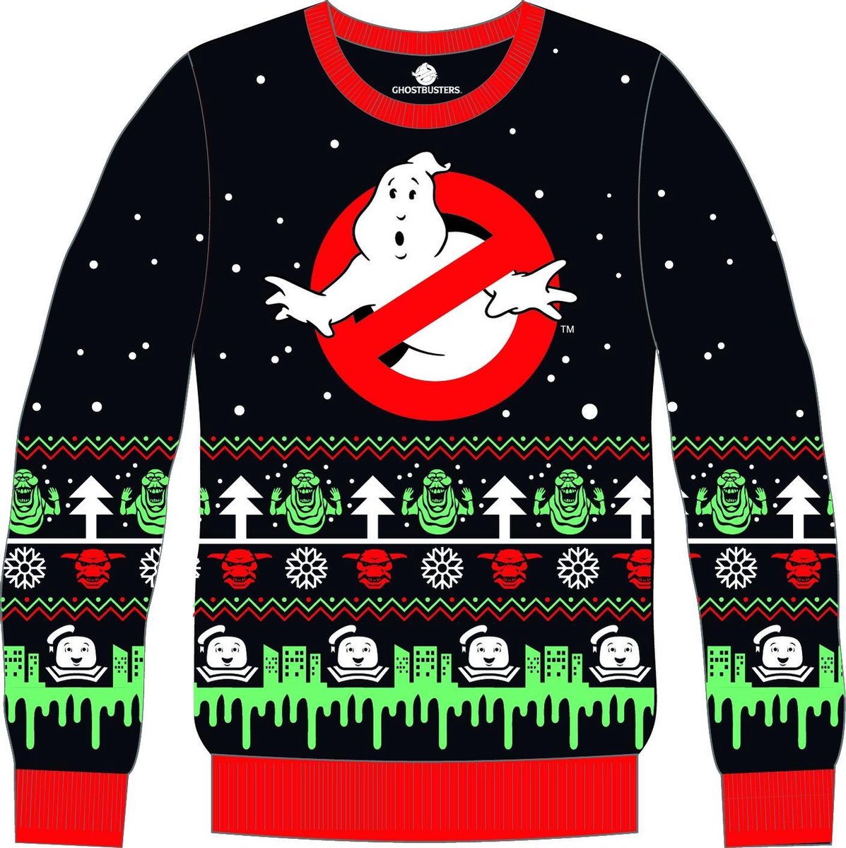 Ghostbusters - Logo Kerstmis Trui XXL