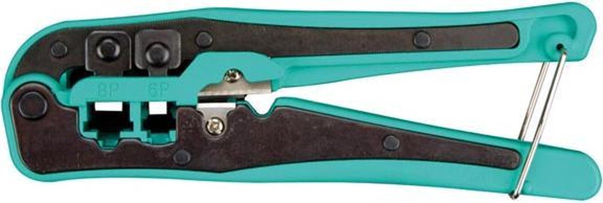 Toolland KRIMP- EN KNIPTANG VOOR MODULAIRE CONNECTOREN 4P2C, 4P4C (RJ10), 6P4C (RJ11), 6P6C (RJ12), 8P8C (RJ45)