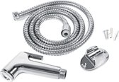 1 set multifunctionele bidet sproeier, abs badkamer handheld wc bidet douche sproeier slang houder muurbeugel set [As Seen on Image]
