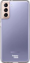 HappyCase Samsung Galaxy S21 Hoesje Flexibel TPU Clear Print