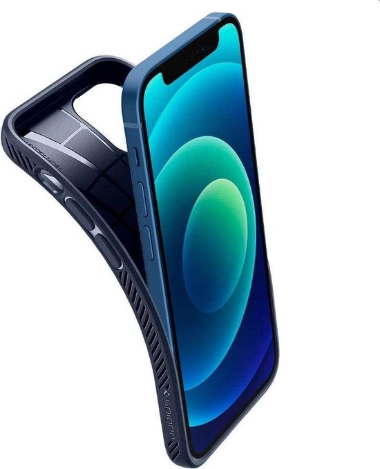 Spigen Liquid Air Apple Iphone 12 Mini Case Telefoonhoesje Hoesje Navy Blue Bol Com