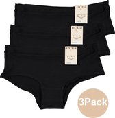 INSUA Dames Slips Hipster 3Pack Zwart - Maat XL