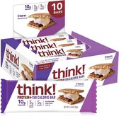 Think! Protein+ Bar – Eiwitrepen / Proteïne Repen - S'mores - 10 stuks