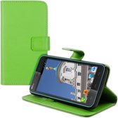 kwmobile telefoonhoesje voor Wiko Lenny - Hoesje met pasjeshouder in groen - Wallet case