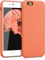 kwmobile telefoonhoesje voor Apple iPhone 6 / 6S - Hoesje met siliconen coating - Smartphone case in papaya