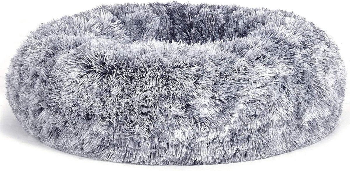 Nancy's Pharr Dierenbed - Hondenbed - Hondenmand - Kattenbed - Kattenmand - Zacht - Anti-Slip - PV-Fluweel - 70 cm - Grijs
