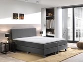 Boxspring inclusief Topdekmatras -  Antraciet - 200x220 - Tweepersoons Bed