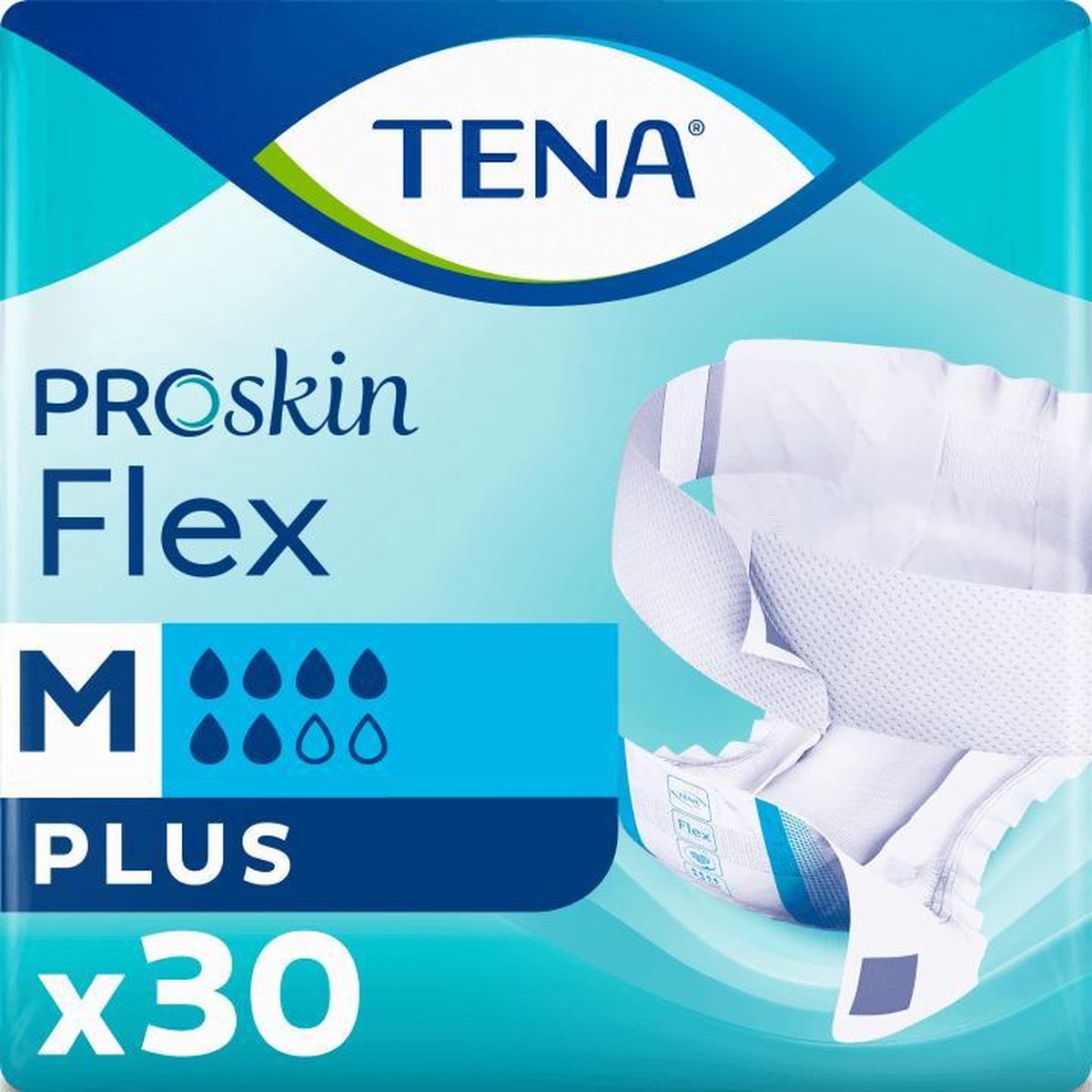 Tena Flex Plus M Incontinentie - 30 stuks - Incontinentieluiers - TENA