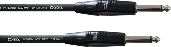 Cordial CII 3 PP, Plug 6.3mm, Mâle, Plug 6.3mm, Mâle, 3 m, Noir