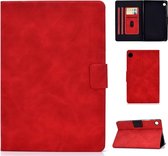 Voor Huawei MatePad T8 Koeienhuid Textuur Horizontale Flip Leren Case met Houder & Kaartsleuven & Slaap / Wekfunctie (Rood)