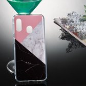 Gekleurd tekening patroon IMD vakmanschap Soft TPU beschermhoes voor Galaxy A20e (3-kleuren marmer)