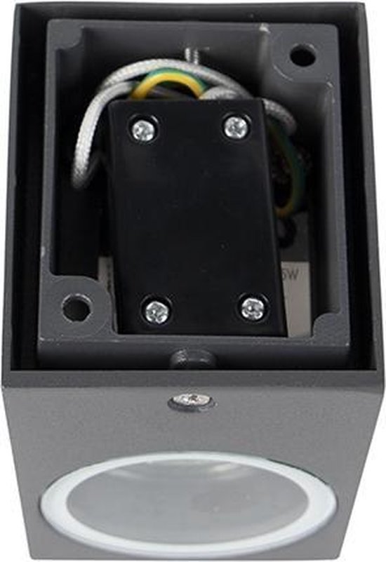 QAZQA Baleno I - Applique - 1 lampe - 65 mm - anthracite