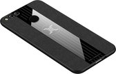 Voor Huawei Honor 7X XINLI stiksels Textue schokbestendig TPU beschermhoes (zwart)
