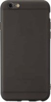 Voor iPhone 6 schokbestendig mat TPU transparant beschermhoes (zwart)
