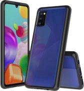 Voor Galaxy A41 schokbestendig, krasbestendig TPU + acryl beschermhoes (zwart)