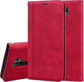 Voor Geschikt voor Xiaomi Redmi 9 Frosted Business Magnetische Horizontale Flip PU lederen tas met houder & kaartsleuf & lanyard (rood)