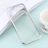 Voor iPhone 12/12 Pro Ultradunne beplating TPU beschermende zachte hoes (zilver)