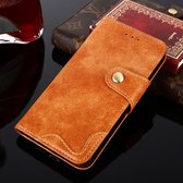Rivet PU + TPU horizontale flip lederen tas met houder & kaartsleuven & portemonnee voor iPhone 12 mini (goud)