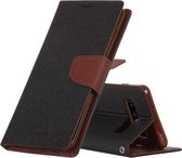 GOOSPERY FANCY DAGBOEK Horizontale Flip PU lederen tas voor Galaxy S10, met houder & kaartsleuven & portemonnee (Taupe)