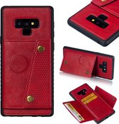 Leren beschermhoes voor Galaxy Note9 (rood)