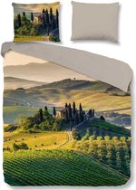 Good Morning Tuscan - Dekbedovertrek - Lits-jumeaux - 240x200/220 cm + 2 kussenslopen 60x70 cm - Groen