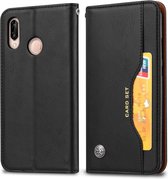 Kneed huidtextuur Horizontale flip lederen tas voor Xiaomi Redmi Note 7 & 7 Pro, met fotolijst en houder & kaartsleuven & portemonnee (zwart)