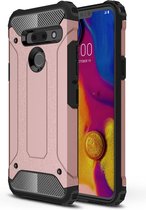 Magic Armor TPU + PC Combinatie Case voor LG G8 ThinQ (Rose Gold)