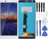 LCD-scherm en Digitizer volledige montage voor Nokia 3.1 (wit)