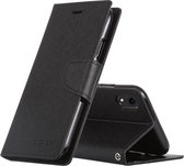 MERCURY GOOSPERY FANCY DAARY Horizontaal flip leren hoesje voor iPhone XR, met houder & kaartsleuven & portemonnee (zwart)