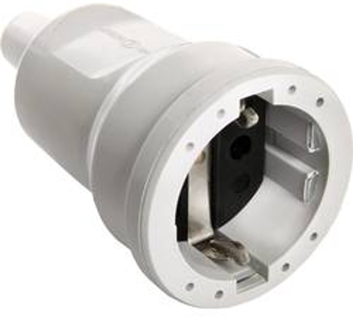 AS Schwabe 62223 Koppeling met randaarde PVC 230 V Grijs IP20