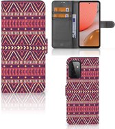 GSM Hoesje Geschikt voor Samsung Galaxy A72 Bookcase Aztec Purple
