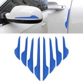 8 STKS Auto Voertuig Deur Side Guard Anti-crash Strip Buiten vermijden Hobbels Collsion Impact Protector Sticker (Blauw)