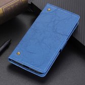 Koperen gesp Retro Crazy Horse Texture Horizontale Flip Leather Case voor Huawei P Smart Z / Y9 Prime (2019), met houder & kaartsleuven & portemonnee (blauw)