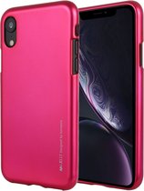 MERCURY GOOSPERY JELLY Serie Shockproof Soft TPU Case voor iPhone XR (Magenta)